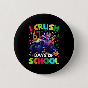 Chapa Redonda De 5 Cm Aplasto 67 Días De Colegio Camión Monstruo Meme Je
