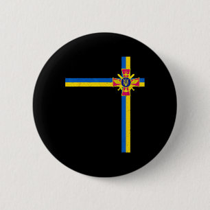 Chapa Redonda De 5 Cm Apoya al presidente de Ucrania, Zelensky, diciendo