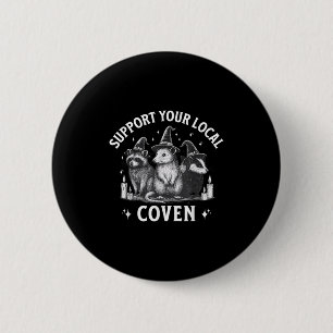 Chapa Redonda De 5 Cm Apoya Su Horno Local Raccoon Opossum Skunk Hal