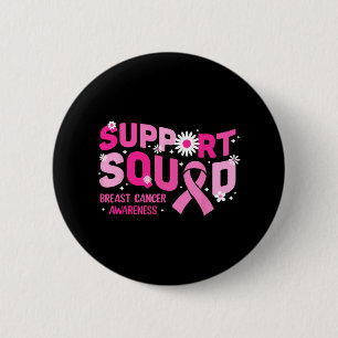 Chapa Redonda De 5 Cm Apoyo a la Cinta Rosa para la Concienciación sobre