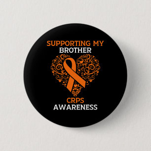 Chapa Redonda De 5 Cm Apoyo A Mi Hermano Rsd Crps Sensibilización Mes Or
