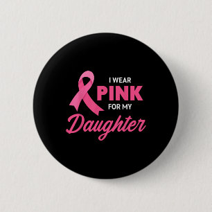 Chapa Redonda De 5 Cm Apoyo Al Cáncer Que Uso Rosa Para Mi Cinta Hija