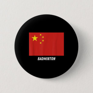 Chapa Redonda De 5 Cm Apoyo Patriótico Bádminton Equipo China Deporte Ch