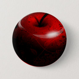 Chapa Redonda De 5 Cm Apple brillante rojo - fruta prohibida