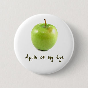 Chapa Redonda De 5 Cm Apple de mi ojo