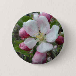 Chapa Redonda De 5 Cm Apple florece