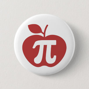 Chapa Redonda De 5 Cm Apple Pi 3.14
