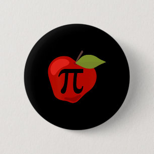 Chapa Redonda De 5 Cm Apple Pi Divertido profesor de matemáticas Día de 