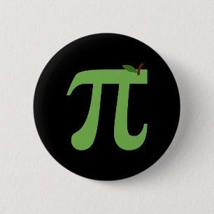 Chapa Redonda De 5 Cm Apple Pi Funny Maths Pi Day Pie Chiste Para El Amo