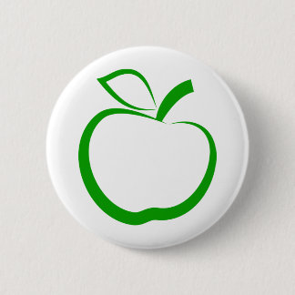 Chapa Redonda De 5 Cm Apple verde