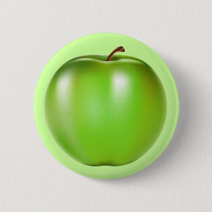 CHAPA REDONDA DE 5 CM APPLE VERDE