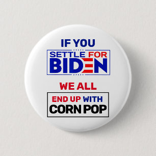 Chapa Redonda De 5 Cm Apuesta para Biden