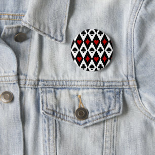 Chapa Redonda De 5 Cm Apuestas Blackjack Jugador de Cartas Casino Las Ve
