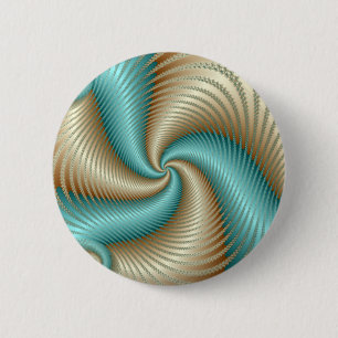 Chapa Redonda De 5 Cm Aqua Satin - Fractal