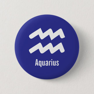Chapa Redonda De 5 Cm Aquarius Zodiac Traits Minimal Astrology