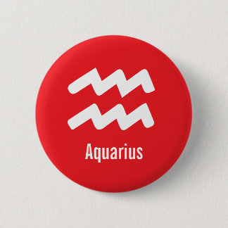 Chapa Redonda De 5 Cm Aquarius Zodiac Traits Minimal Astrology