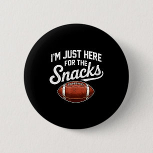 Chapa Redonda De 5 Cm Aquí por los snacks fútbol americano mujeres diver