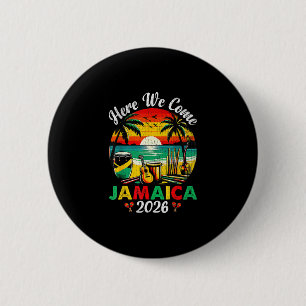 Chapa Redonda De 5 Cm Aquí Venimos Jamaica 2026 Viaje de Chicas Familia 