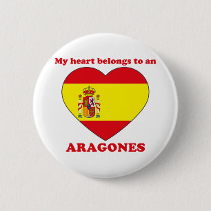 Chapa Redonda De 5 Cm Aragones