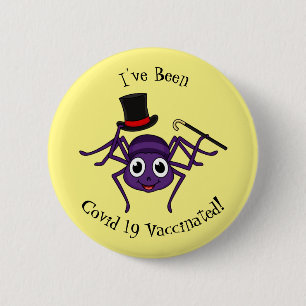 Chapa Redonda De 5 Cm Araña cortada en el personalizado del sombrero sup