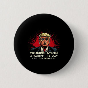 Chapa Redonda De 5 Cm Arancel Esto Votando Por Él Anti Aranceles De Trum