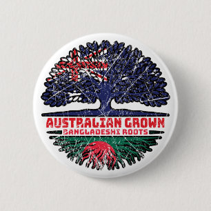 Chapa Redonda De 5 Cm Árbol australiano bangladesí