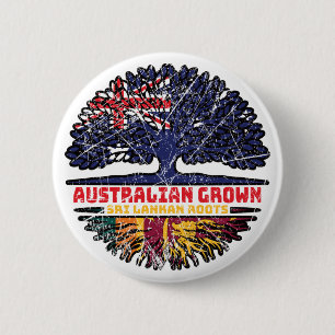 Chapa Redonda De 5 Cm Árbol australiano ceilandés