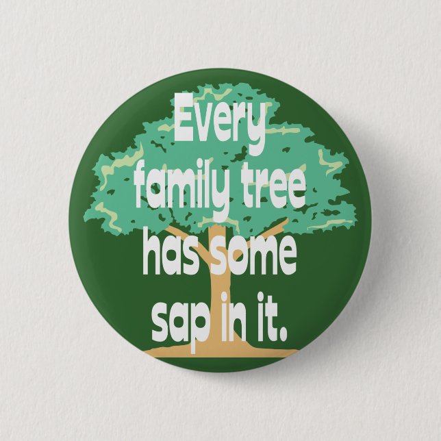 Chapa Redonda De 5 Cm Árbol de familia (Anverso)