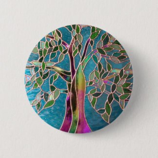 Chapa Redonda De 5 Cm Árbol de la insignia del encantamiento