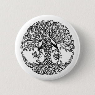 Chapa Redonda De 5 Cm árbol de la vida