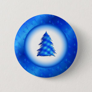 Chapa Redonda De 5 Cm Árbol de navidad