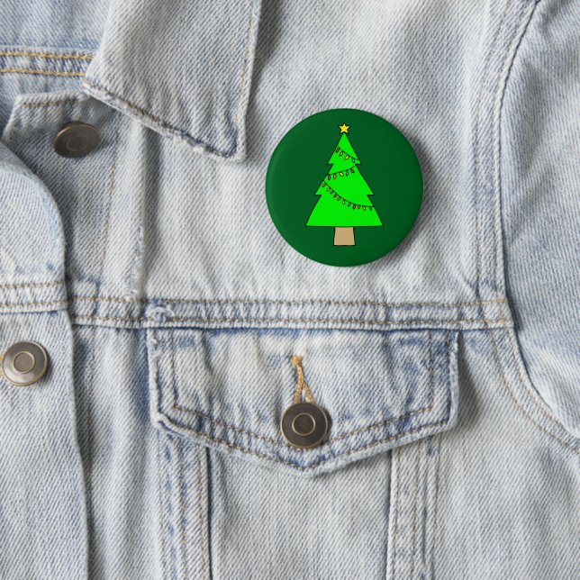 Chapa Redonda De 5 Cm Árbol de Navidad (In situ)