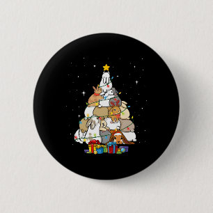 Chapa Redonda De 5 Cm Árbol de Navidad de conejito lindo 1 