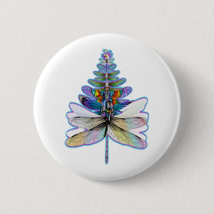 Chapa Redonda De 5 Cm Árbol de navidad de la libra