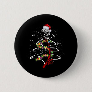 Chapa Redonda De 5 Cm Árbol de Navidad de pesca genial Regalo de pescado