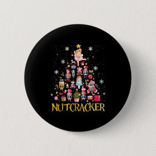 Chapa Redonda De 5 Cm Árbol de Navidad del Cascanueces Ballet Danza Muje