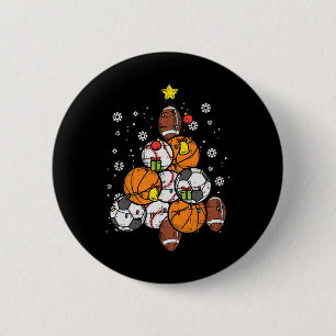 Chapa Redonda De 5 Cm Árbol de Navidad deportivo Fútbol Vender Patinete