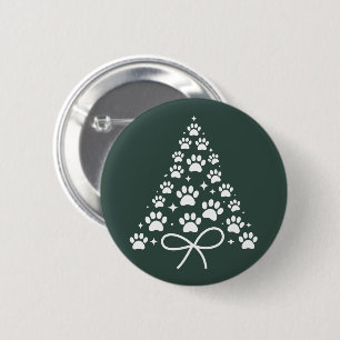 Chapa Redonda De 5 Cm Árbol de Navidad Regalo para Dueño Amante de Perro