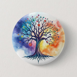 Chapa Redonda De 5 Cm Árbol de vida