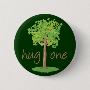 Chapa Redonda De 5 Cm Árbol Hugger