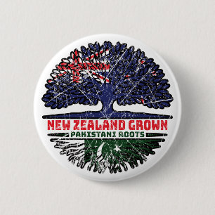 Chapa Redonda De 5 Cm Árbol paquistaní neozelandés