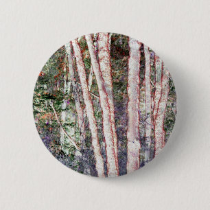 Chapa Redonda De 5 Cm Árboles de bordes rojos