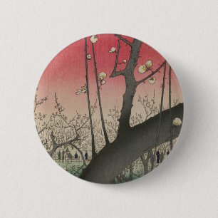 Chapa Redonda De 5 Cm Árboles de soleados de solera de Japón