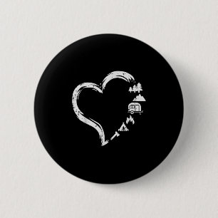 Chapa Redonda De 5 Cm Árboles Rv Van Fogata Carpa Corazón Bonito Amor Ca