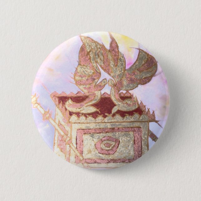 Chapa Redonda De 5 Cm Arca del Pacto (Anverso)