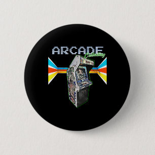 Chapa Redonda De 5 Cm Arcade Cabinet Machine 1970 1980 1990 Video Game C