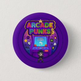 Chapa Redonda De 5 Cm Arcade Logo Button 2.0