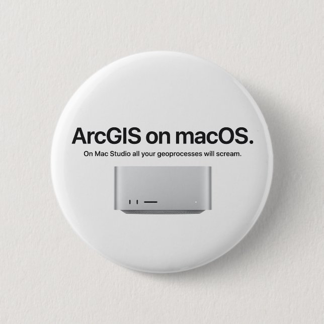 Chapa Redonda De 5 Cm ArcGIS en macOS (Anverso)