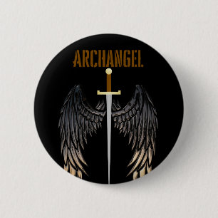 CHAPA REDONDA DE 5 CM ARCHANGEL SWORD