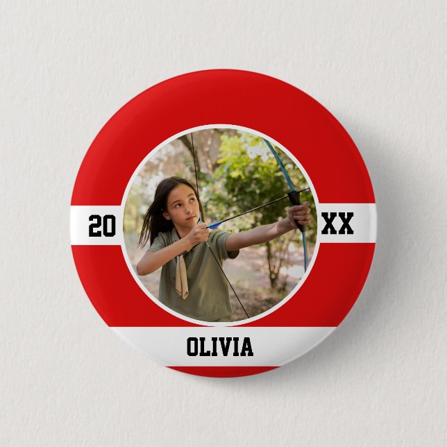 Chapa Redonda De 5 Cm Archery Button Bow Sport Arrow Hunter Archer (Anverso)